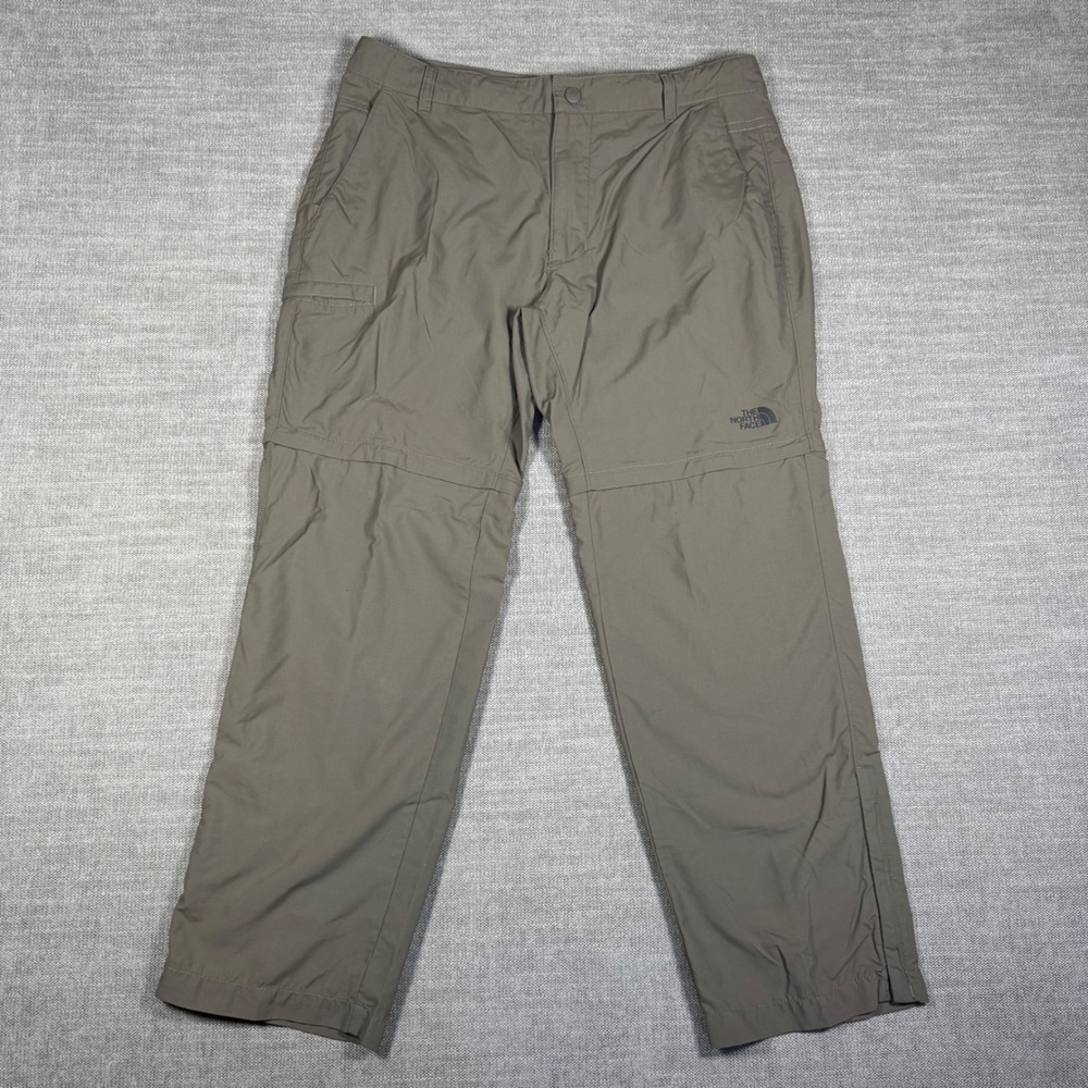 The North Face Basin Convertible Pants Men's 36 Short NWOT Taupe Green